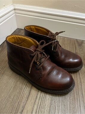 Havana Joe Brown Leather Chukka Boots - Classic Lace-Up 36